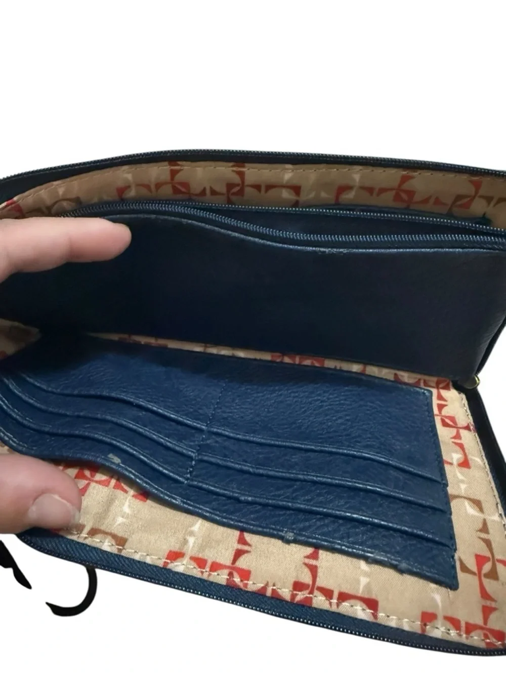 Wristlet Clutch in Navy Blue